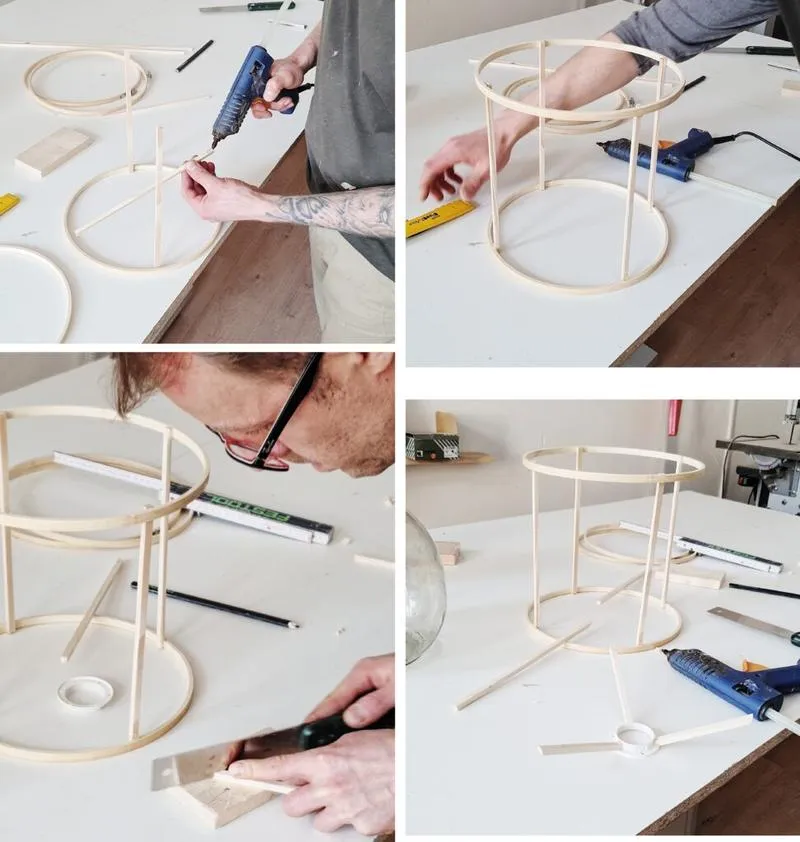 DIY abażur na lampę