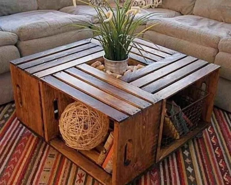 DIY szafka ze skrzynek