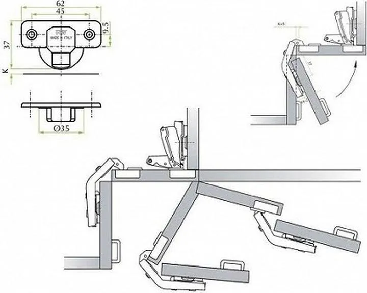 Narzędzia do regulacji zawiasów